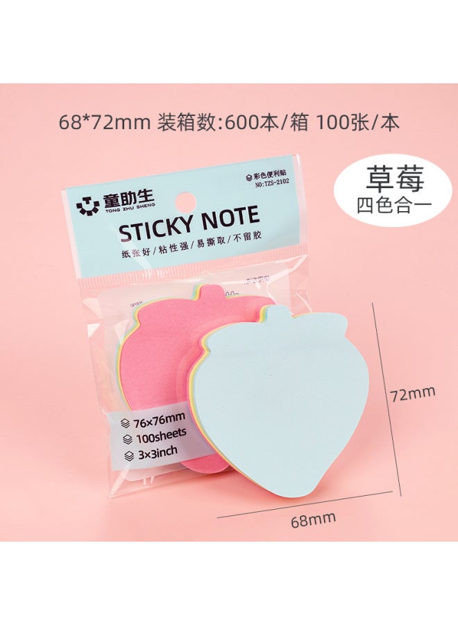 HELPS Colorful Sticky Notes, Cute Creative Sticky Notes, Customized Office Stationery Note Pads, Tearable Student Message Note Paper - Image 1