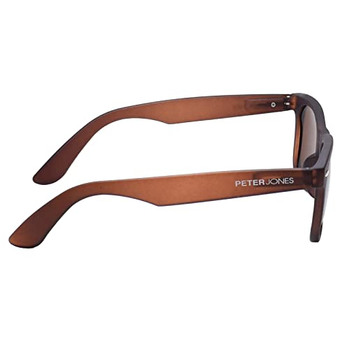 Peter Jones Brown Unisex Polarized Wayfarer Sunglasses (POL8223BW) - Image 5