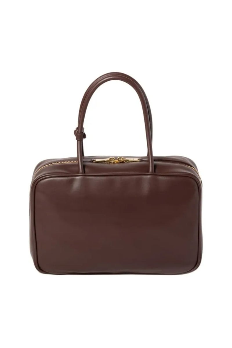 Miu Miu Leather Beau Bag Shoulder Crossbody Top-handle Tote Bag Big - Image 3