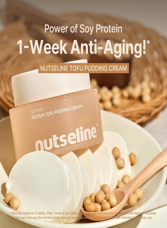 nutseline Korean Skin Care - Soy Protein Tofu Pudding Face Cream 50ml – Lightweight Anti-Aging Moisturizer with Bouncy Texture, Hydrating Wrinkle Cream for Women & Men, Day & Night Facial Cream - Image 2