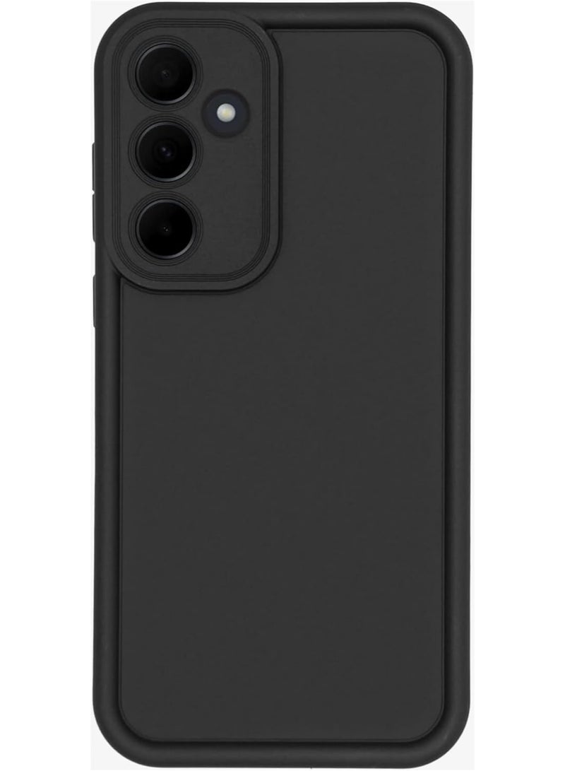 Protective Cover For Samsung Galaxy M35 , Slim Fit Soft Back TPU Case Flexible Silicone Cover Compatible For Samsung Galaxy M35 - Black
