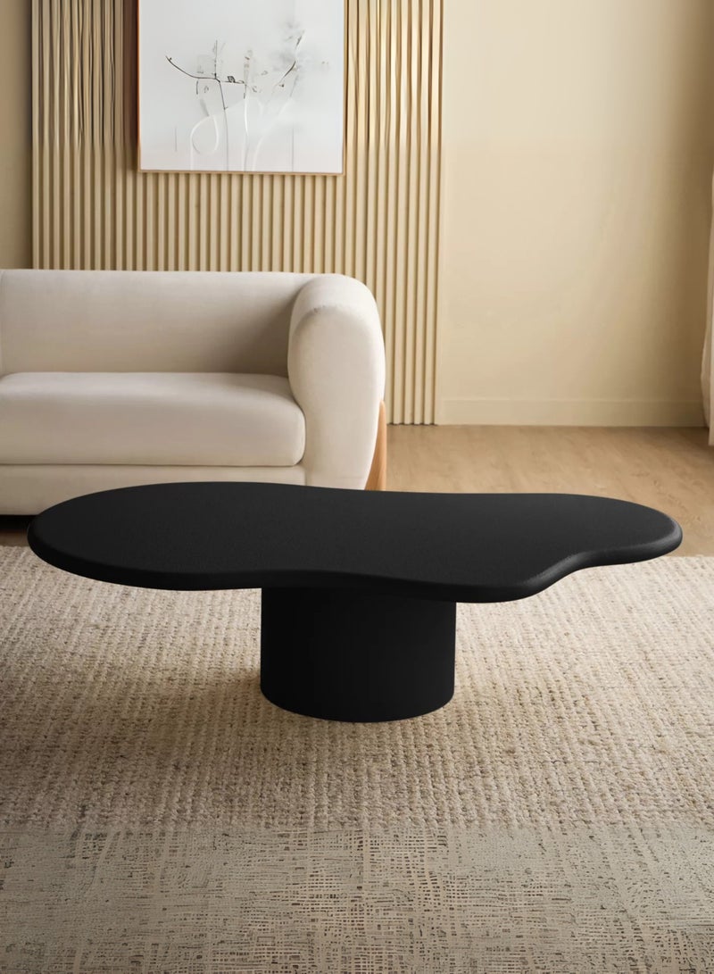 Karnak Modern Black Cloud-Shaped Coffee Table For Minimalist Living Room Centerpiece Living Room Balcony Garden, Living Room Table Bed Room 80x38x140cm | Luxury Contemporary Design - Image 1