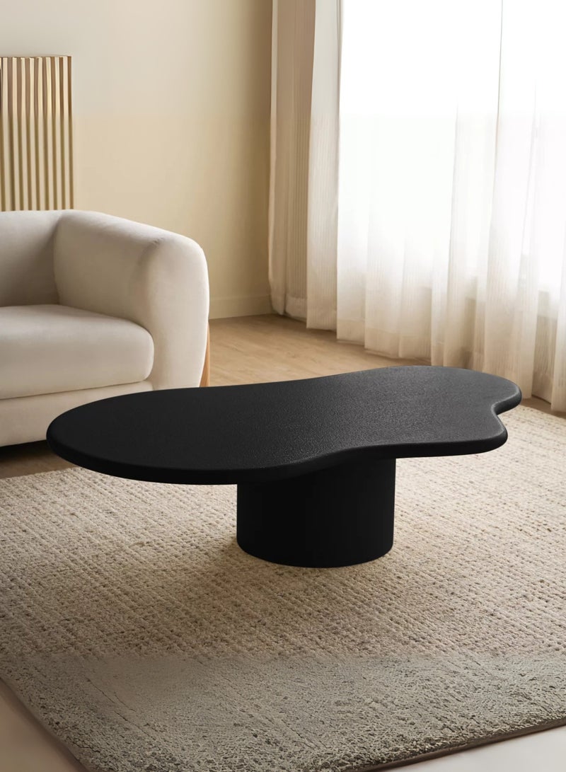 Karnak Modern Black Cloud-Shaped Coffee Table For Minimalist Living Room Centerpiece Living Room Balcony Garden, Living Room Table Bed Room 80x38x140cm | Luxury Contemporary Design - Image 2