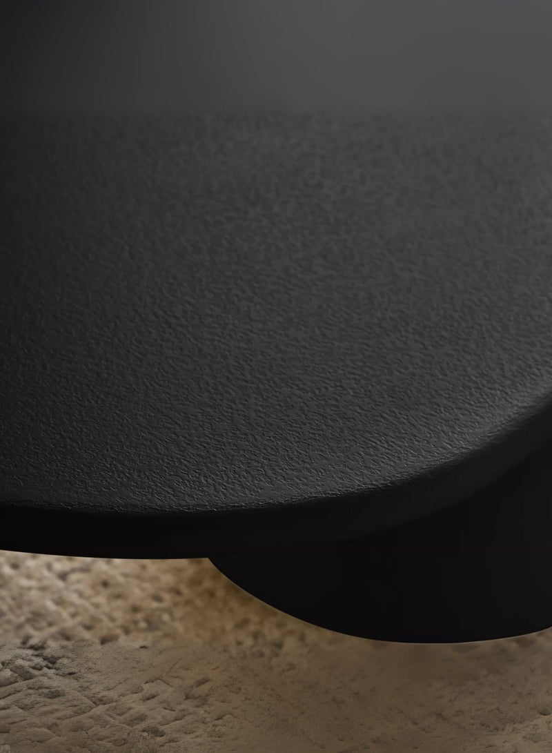 Karnak Modern Black Cloud-Shaped Coffee Table For Minimalist Living Room Centerpiece Living Room Balcony Garden, Living Room Table Bed Room 80x38x140cm | Luxury Contemporary Design - Image 5