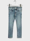 Calvin Klein Jeans Kids Light Wash Skinny Jeans