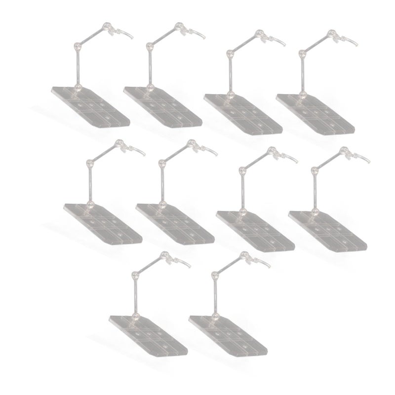 Transparent Acrylic Action Figure Stand Holder Base 10 Sets For 6 Inch Dolls Models - Image 2