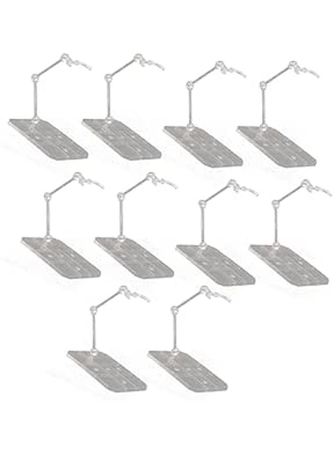 Transparent Acrylic Action Figure Stand Holder Base 10 Sets For 6 Inch Dolls Models - Image 1