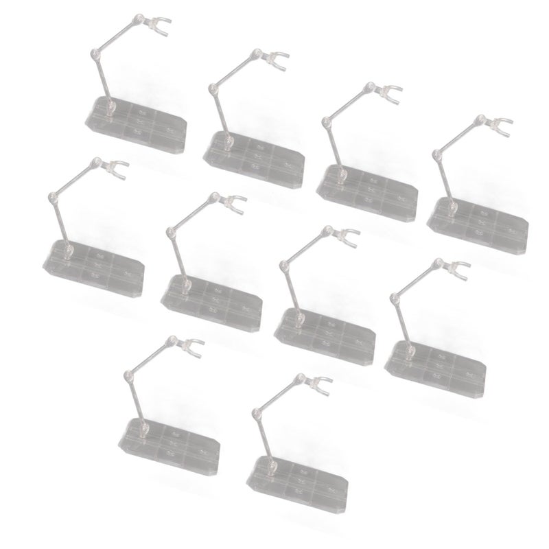 Transparent Acrylic Action Figure Stand Holder Base 10 Sets For 6 Inch Dolls Models - Image 5