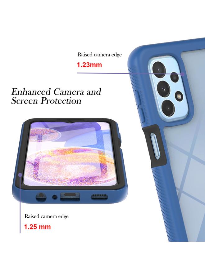 S-TOP Case For Samsung Galaxy A23 5G / 4G Starry Sky Solid Color Series PC + TPU Phone Case with PET Film - Image 5