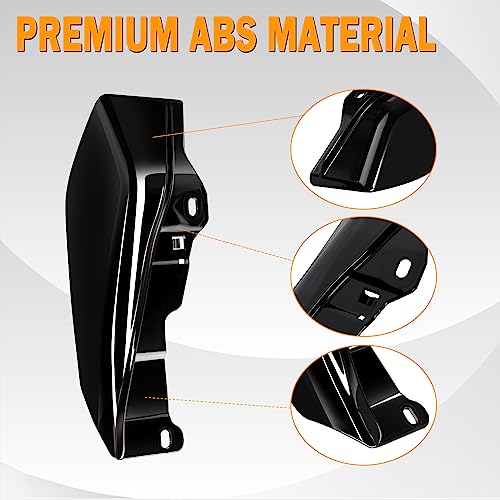 PBYMT Mid Frame Air Deflector Compatible for Harley Touring Road King Street Electra Glide 2009-2024 (Vivid Gloss Black) - Image 3