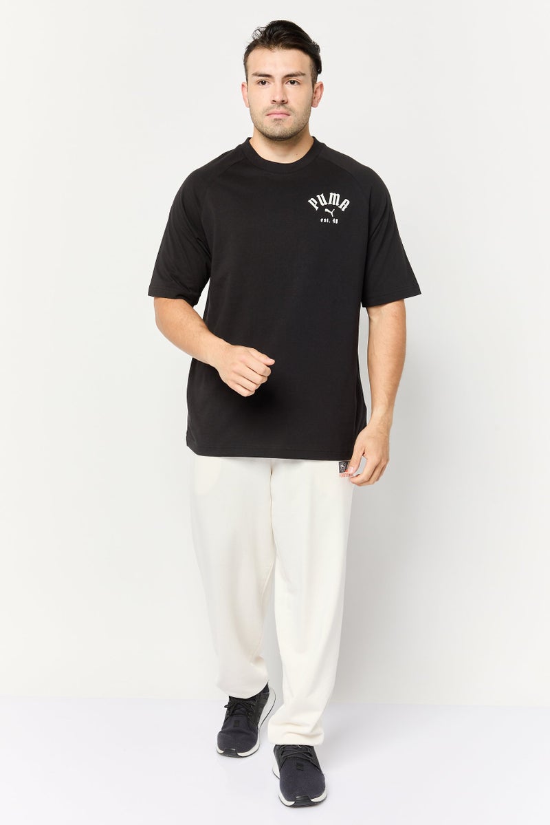 PUMA تي شيرت رياضي للرجال بأكمام قصيرة، خارجي، أسود - Image 2