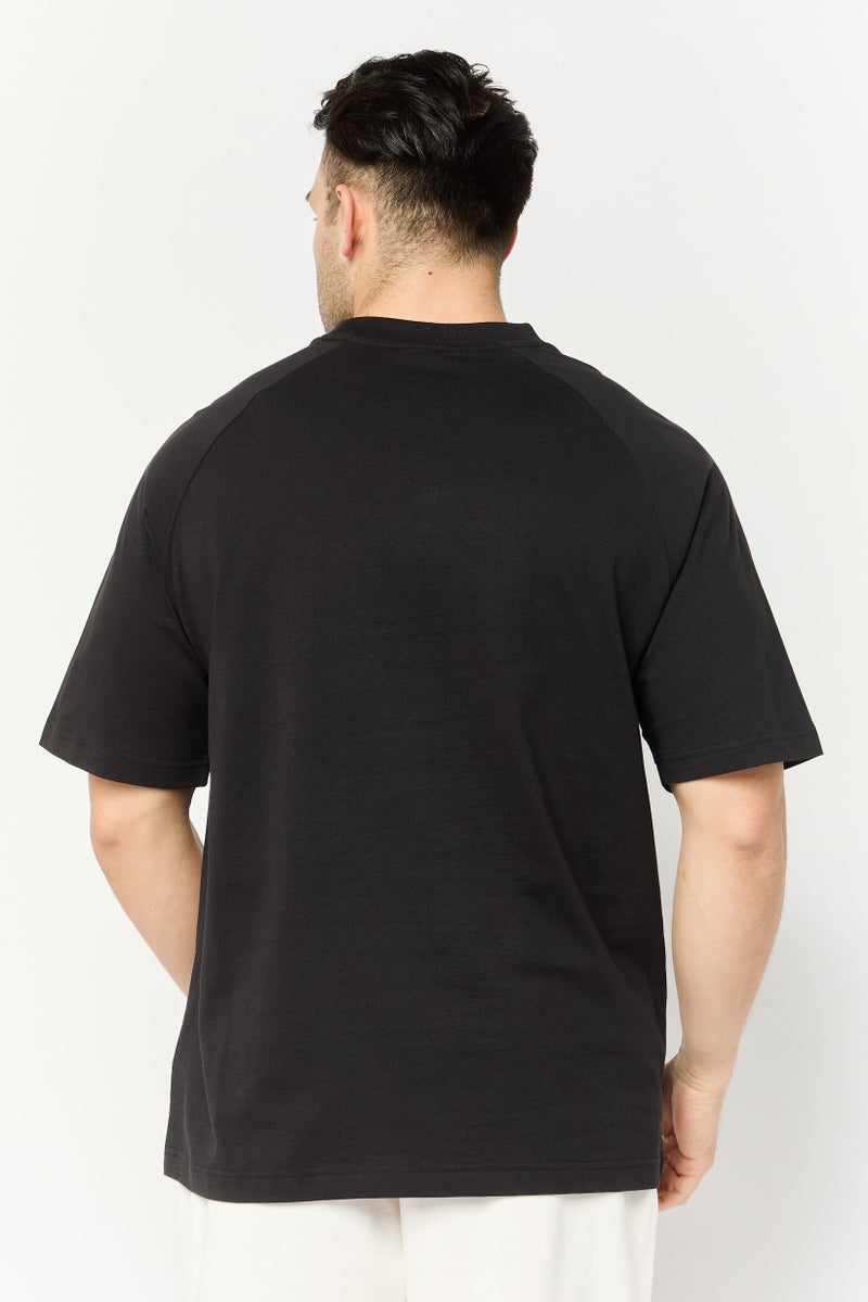 PUMA تي شيرت رياضي للرجال بأكمام قصيرة، خارجي، أسود - Image 4