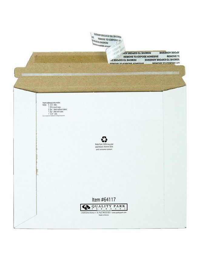 كوالتي بارك قرص بريدي اقتصادي مُعاد تدويره، Redistrip، أبيض، 7.5X6.0625، 100 لكل صندوق (64117) - Image 2