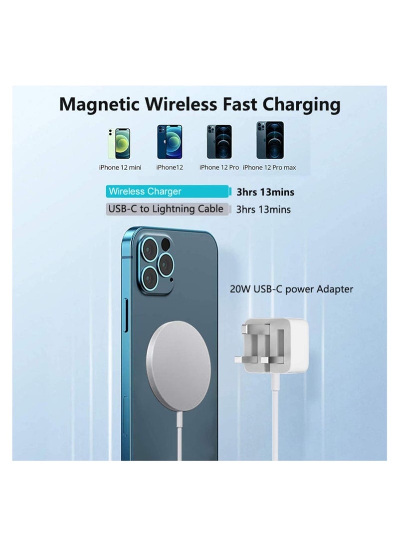 ELTRAZONE 20W Magnetic Wireless Charging Cable USB-C Compatible with Apple iPhone 12/12 Mini/12 Pro/12 Pro Max  - Image 3