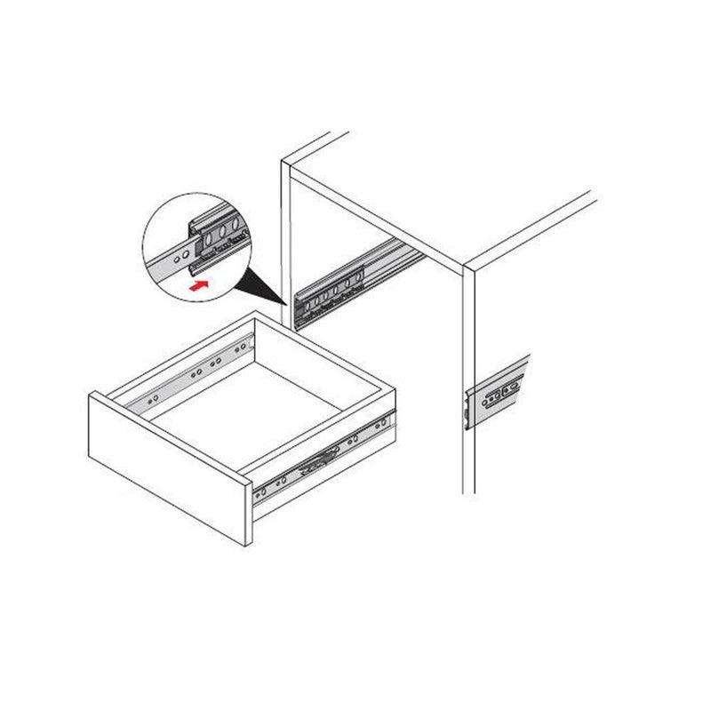 Zengest Full Extension Less Noise Ball Bearing Drawer Slides, 12 Inches, 1-Pair - Image 5