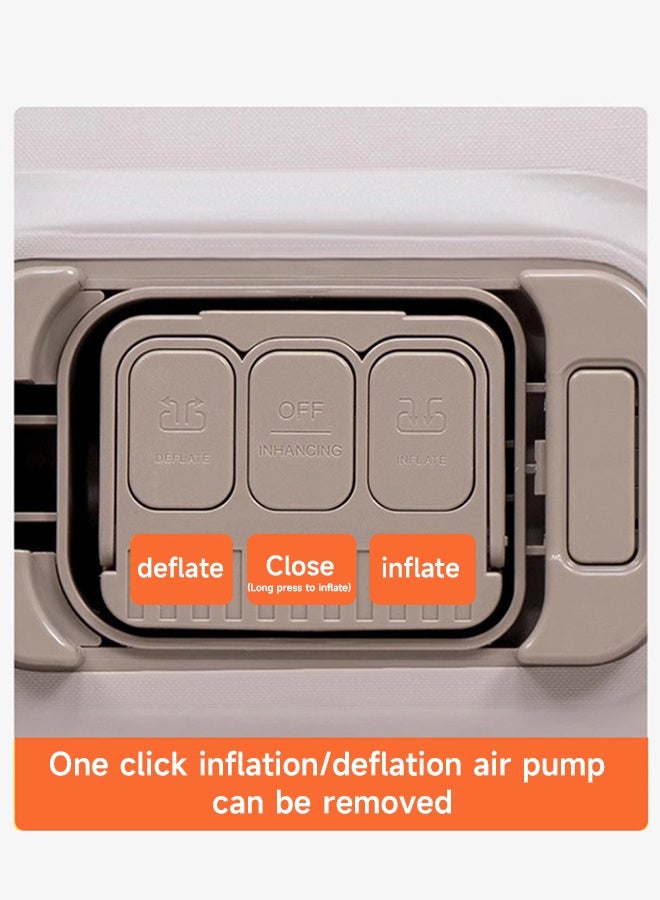 فراش واحد قابل للنفخ للطي الخارجي والتخييم المحمول، مضاد للرطوبة، مع مضخة مدمجة لنفخ تلقائي. - Image 5