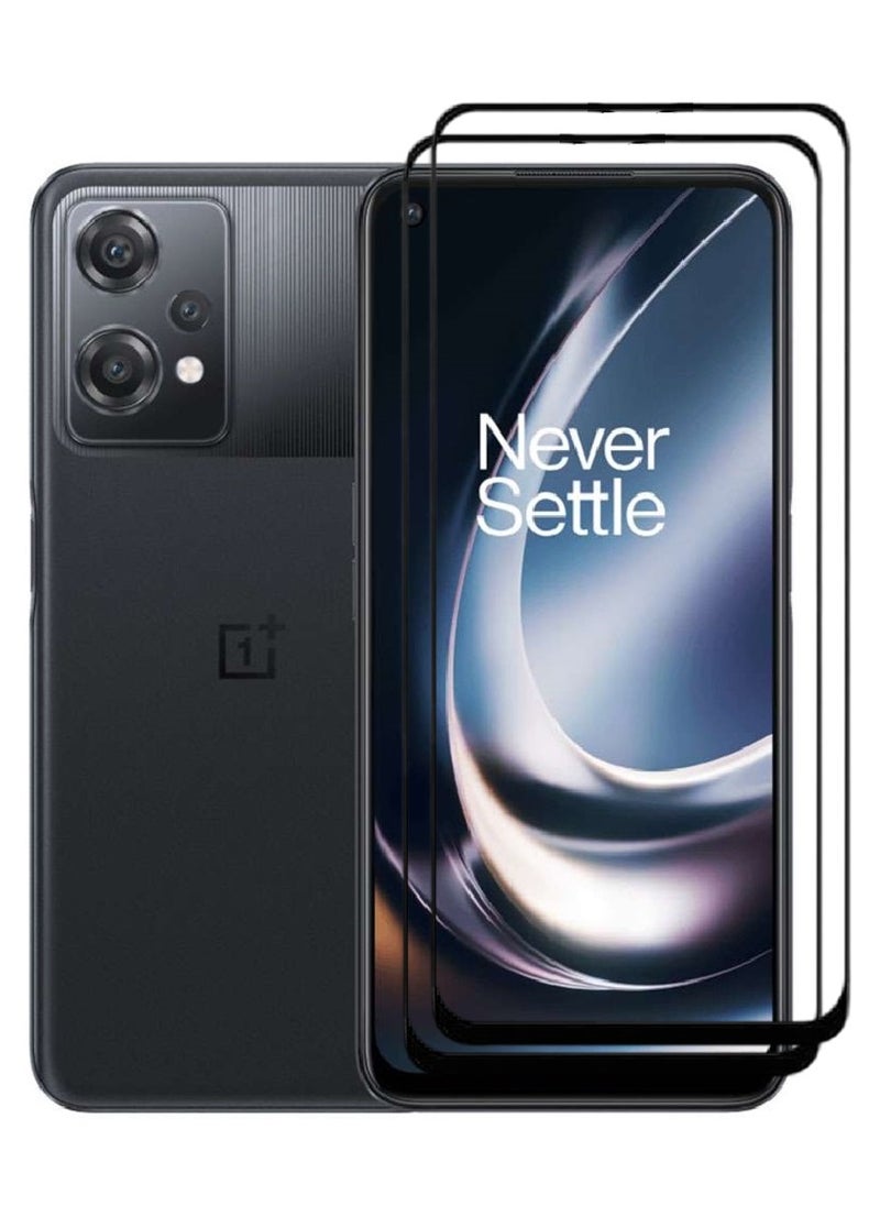 AINA 2 Pieces Tempered Glass Screen Protector 5D Designed For OnePlus Nord CE 2 Lite 5G Full Glue Edge to Edge Full Screen Coverage And Bubble Free - Image 1