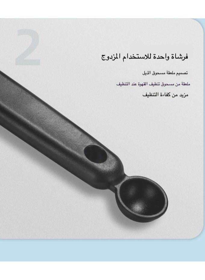 Round Coffee Machine Cleaning Brush for Extraction Area - Precision Cleaning Tool for Espresso Machines