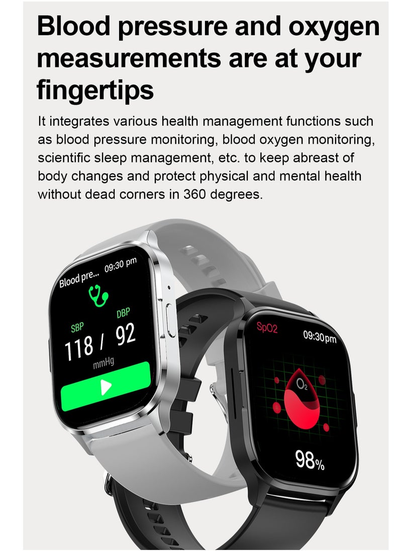 Aideli - 2.01''  Smart Watch for Android & iOS – Fitness Tracker, Sleep Monitor, IP67 Waterproof, Long Battery Life, Magnetic Charging - Image 1