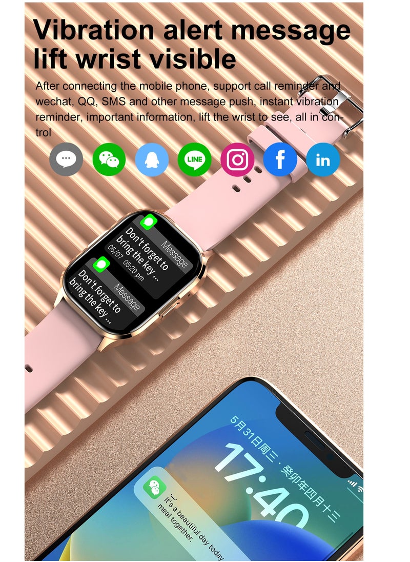 Aideli - 2.01''  Smart Watch for Android & iOS – Fitness Tracker, Sleep Monitor, IP67 Waterproof, Long Battery Life, Magnetic Charging - Image 1