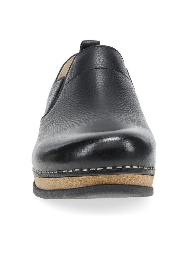 Dansko Meara Slip-On Shoe for Women - Dual-Density Cork/EVA Midsole and Lightweight Rubber Outsole Provide Durable and Comfortable Ride on Patented Stapled Construction Black 7.5-8 M US - Image 5