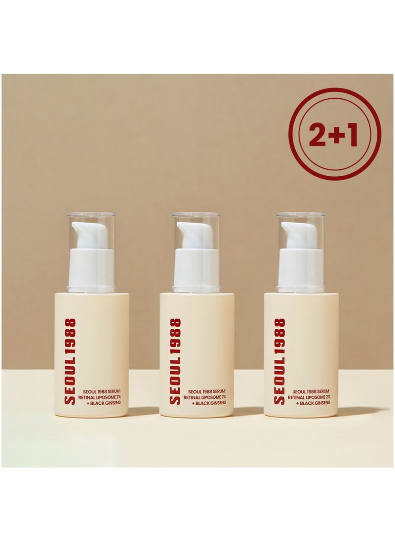 [Buy 2 Get 1 Free] K-SECRET SEOUL 1988 Serum: Retinal Liposome 2% + Black Ginseng - Anti-Aging & Skin Repair(Packaging May Vary)