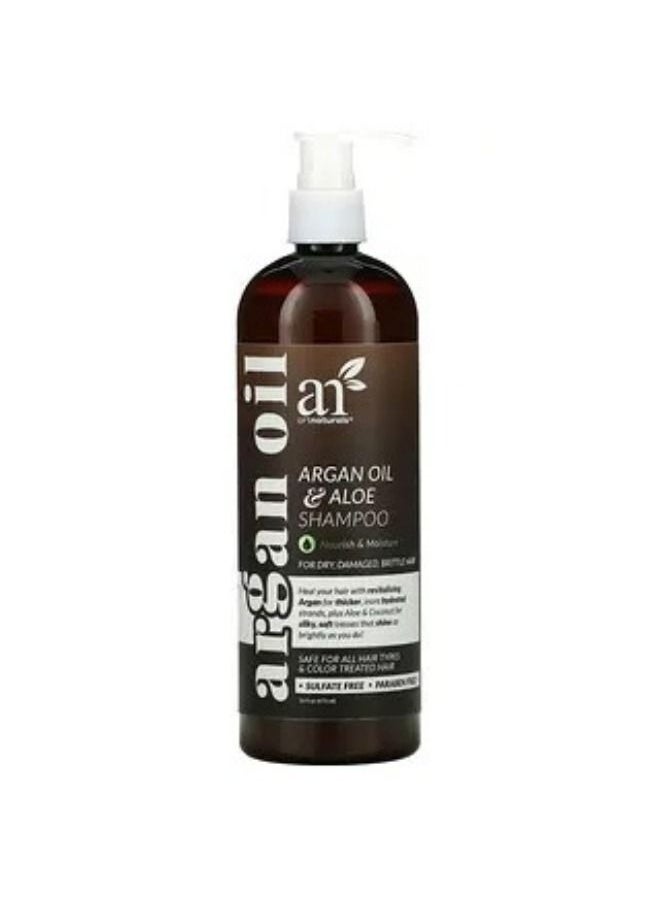 artnaturals Artnaturals Argan Oil & Aloe Shampoo For Dry Damaged Brittle Hair 16 fl oz 473 ml 