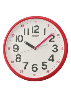 Seiko Seiko Red/White Quartz Analog plastic wall clock 30.3 x 4.9 cm QXA793RLS 