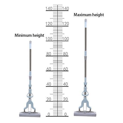 Flygon PVA Sponge Mop with Adjustable Handle Super Absorbent Sponge Roller Mop Wet Dry Use Sponge Floor Mop Self Wringing Sponge Mop Removable Reusable Squeeze Roller Mop for Home Floor - Image 5