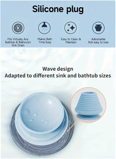 Generic 2Pcs Tub Stopper Rubber Bathtub Plug with Suction Cup Universal Bath Tub Drain Plug Shower Sink Drain Stopper for Kitchen Bathroom Drains  - Image 2