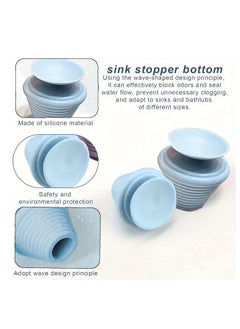 Generic 2Pcs Tub Stopper Rubber Bathtub Plug with Suction Cup Universal Bath Tub Drain Plug Shower Sink Drain Stopper for Kitchen Bathroom Drains  - Image 4