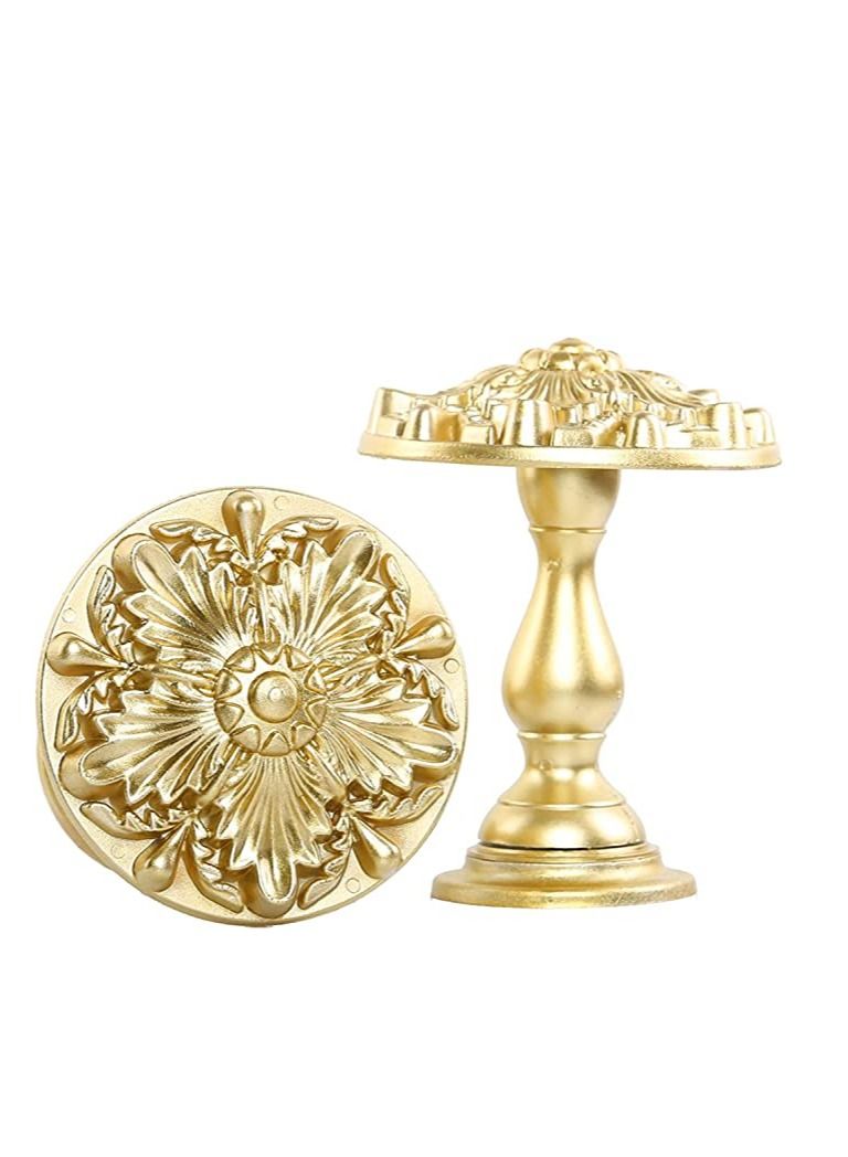 IDT 1 Pair Curtain Holdbacks Window Tie Backs Holders For Bedroom Wall Office Decor Home Sheer Blackout Drapes Blind Curtains Decorations Accessories Buckle Hooks Light Golden Colour - Image 2