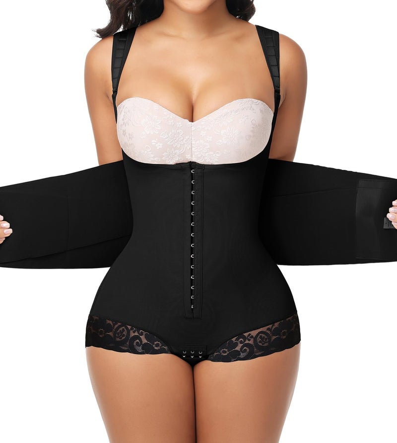 SHAPSHE Fajas Colombianas Moldeadoras de Cintura y Abdomen Postpartum Faja Body Shaper para Mujeres Enhanced High Compression Garment Post Surgery Shapewear Tummy Control Girdle for Women with hooks - Image 1