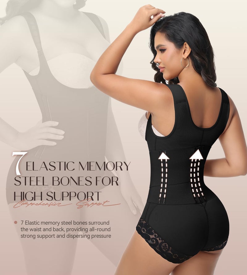 SHAPSHE Fajas Colombianas Moldeadoras de Cintura y Abdomen Postpartum Faja Body Shaper para Mujeres Enhanced High Compression Garment Post Surgery Shapewear Tummy Control Girdle for Women with hooks - Image 4