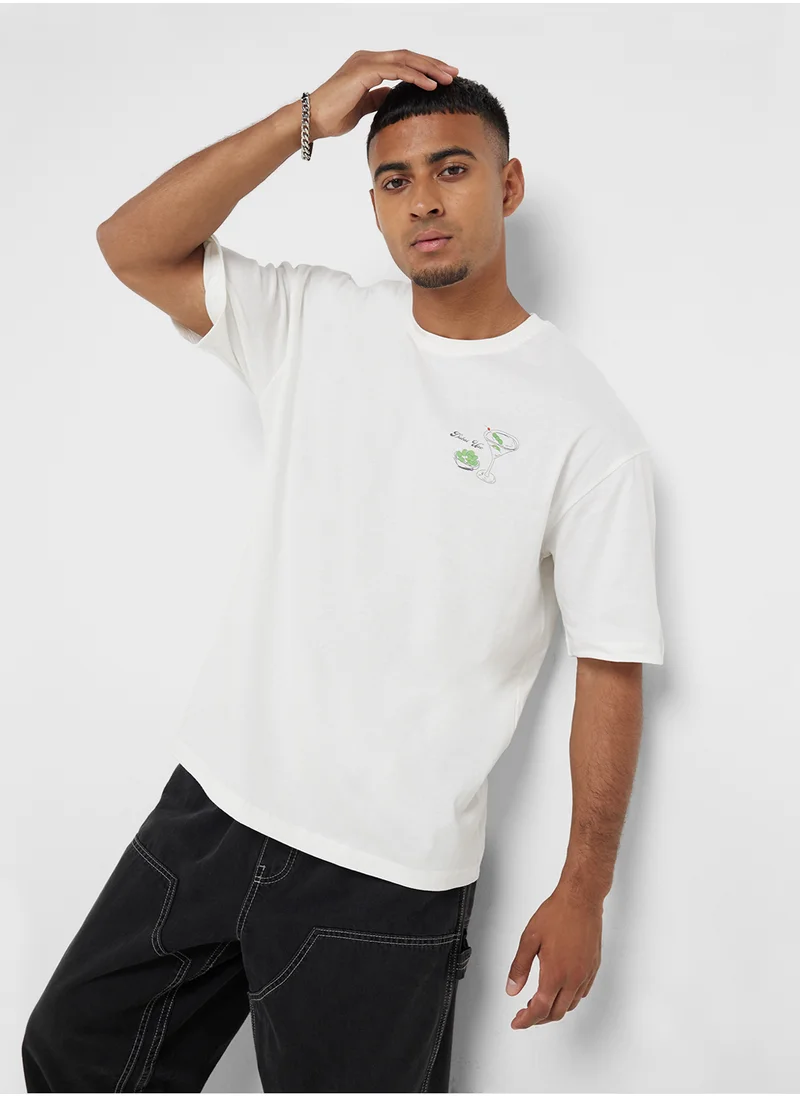 Seventy Five Oversized Graphic T-Shirt