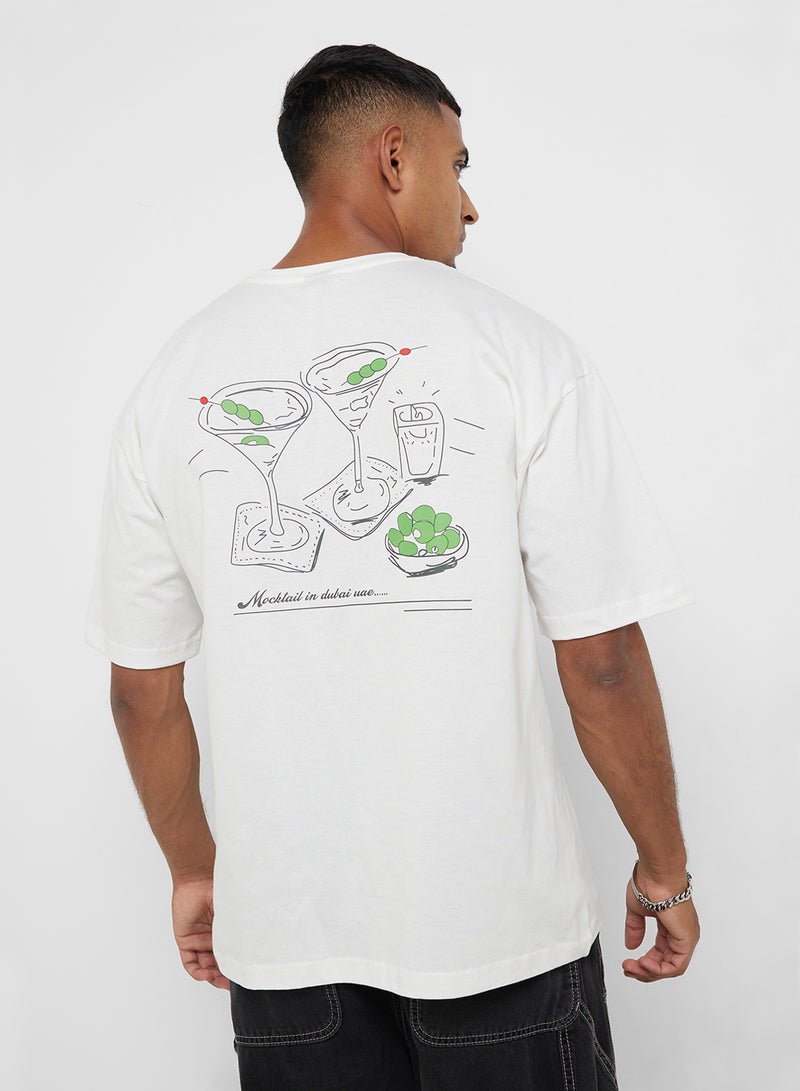 سفنتي فايف تيشيرت أوفر سايز برسومات - Image 1