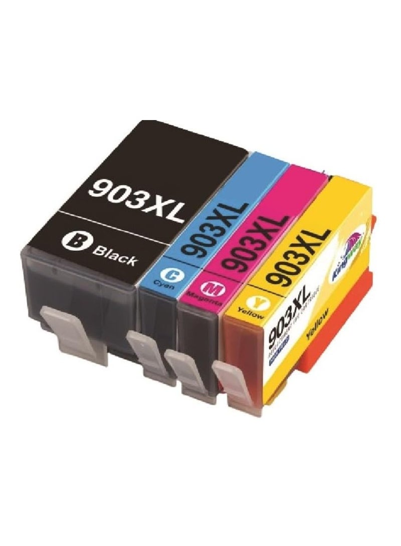 Reacon 903 XL Full Combo Set This Compatible toner cartridge is suitable for Printer Ink HP OfficeJet Pro 6970, 6960, 6950 (Black Cyan Yellow Magenta) - Image 1