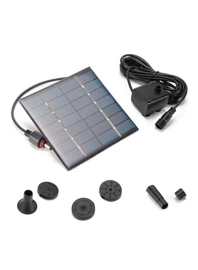 Generic Solar Fountain Pump with 4 Spraying Nozzles Bird Bath Fountain for Pools Courtyard Landscape Fountain Outdoor Garden Pond Fountain  - Image 1