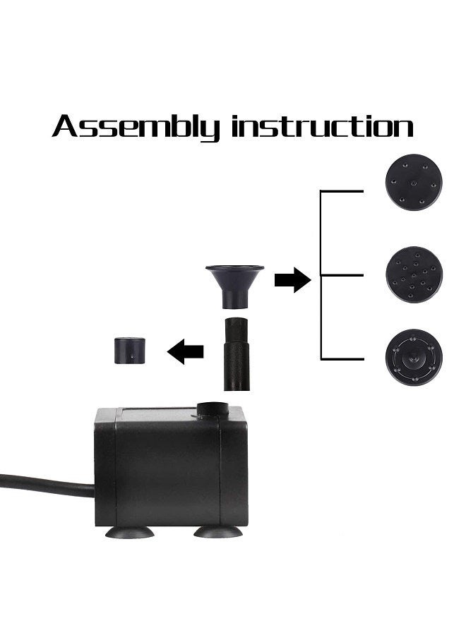 Generic Solar Fountain Pump with 4 Spraying Nozzles Bird Bath Fountain for Pools Courtyard Landscape Fountain Outdoor Garden Pond Fountain  - Image 5