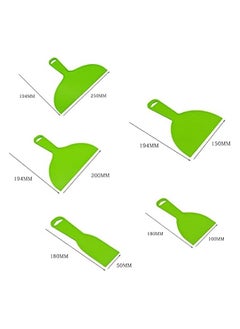 5 Pieces Plastic Putty Knives, Utility Filling Knife Set, Flexible Paint Scrapers Tool for Spackling, Patching, Decals, Wallpaper, Baking, Wall, Car Putty and Painting,Green, (2/4/6/8/10 Inch) - pzsku/Z93B3760F5F7EC195EE27Z/45/_/1740214572/0c681b94-e657-4cd4-8e5a-52e4e9656b30