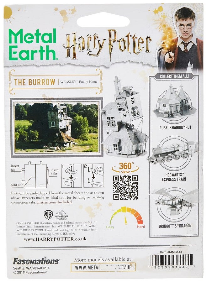 Fascinations Metal Earth Harry Potter The Burrow 3D Metal Model Kit - Image 3