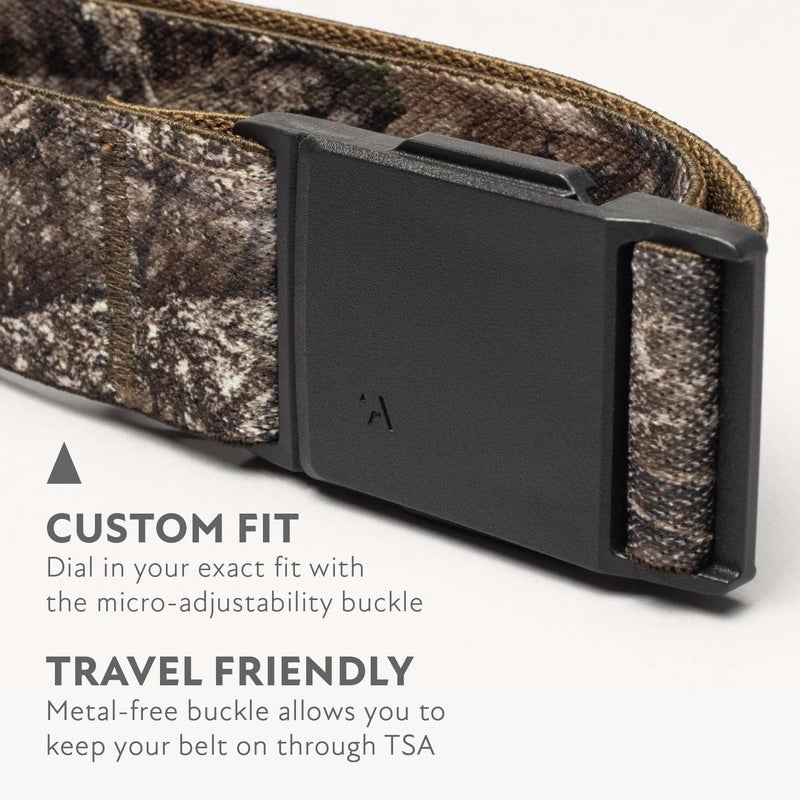 Arcade Belts Explore Adventure Belt, Stretch Webbing, Travel-Friendly, One Size Fits Most, Essential - Realtree Original - Image 3
