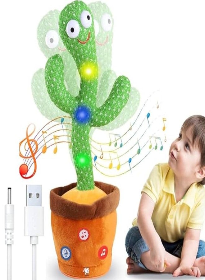 ROFFERS Dancing Cactus Toy Mimicking Toy, Singing Cactus with Recording Repeating What You Say with LED English Songs for Toddlers Boys Girls - Image 1