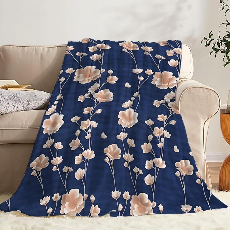 BELVOSTUM Duvet Cover Double Bed | Comforter Cover King Size | Quilt Cover Double Bed with Zipper | Razai Cover Double Bed | Cotton Duvet Cover | Printed Duvet Cover (Dark Blue) - Image 3