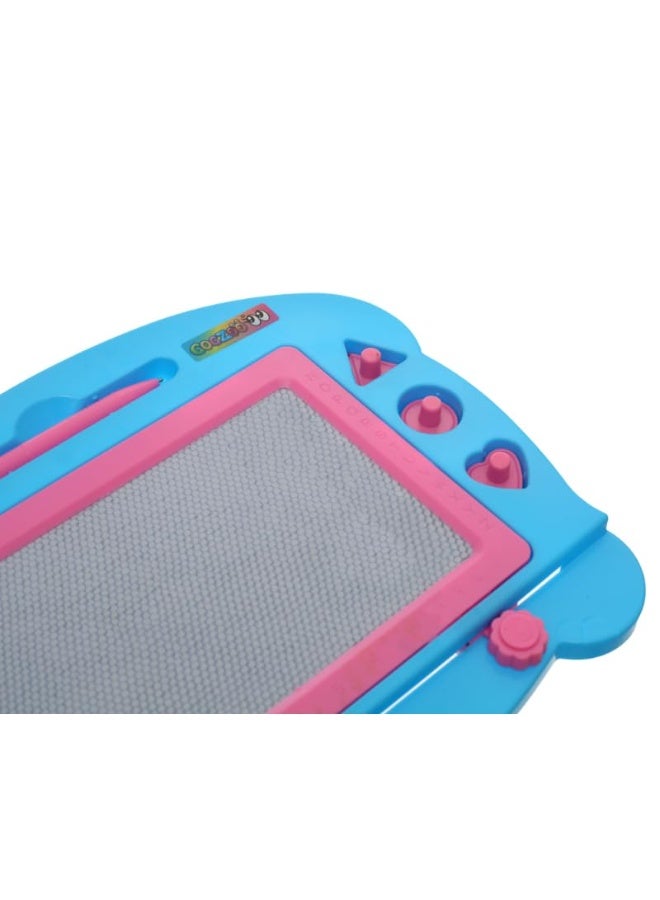 Plastic Magnetic Erasable Drawing And Writing Board With Creative Educational Operations Aiming To Teach Children - Blue - Image 3