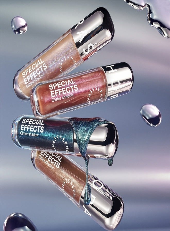 SEPHORA COLLECTION Special Effects Glitter Shadow 04 Blue Boom – Glittery Liquid Eyeshadow with Multidimensional Sparkle 4 ml - Image 2