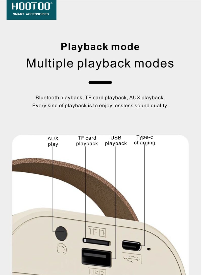هوتو مكبر صوت كاريوكي بمكرفون وسماعه صغير. مكبر صوت بلوتوث بأضائه متغيرة. سماعه مكبر صوت مع مايكرفون لا سلكي بازرار تحكم. سماعه بلوتوث بصوت قوي وواضح. سماعه سبيكر بازرار تحكم بالسبيكر. سبيكر بلوتوث بمدخل ذاكرة SD أبيض - Image 4