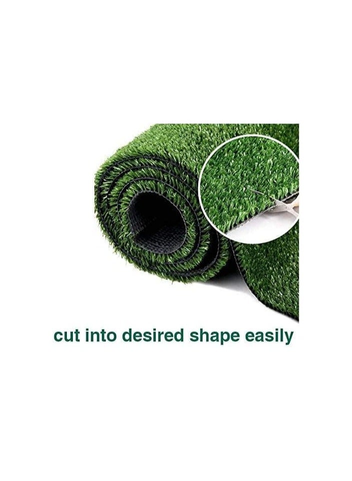 Generic FFD 2m x 1m Artificial Grass Carpet  20mm – Realistic Fake Grass Turf for Garden, Lawn, Balcony, Landscape & Pet Areas – Thick Synthetic Turf Mat with Natural Look – Perfect for Indoor/Outdoor Décor & Greenery  - Image 3