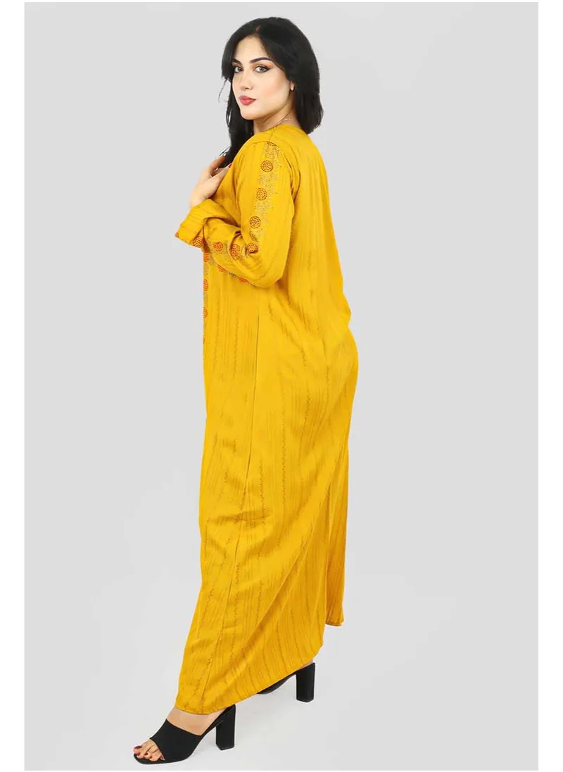 اكسا جلابية IK1292 اصفر