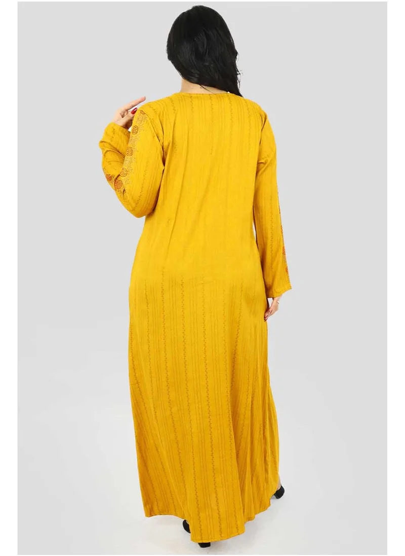 اكسا جلابية IK1292 اصفر